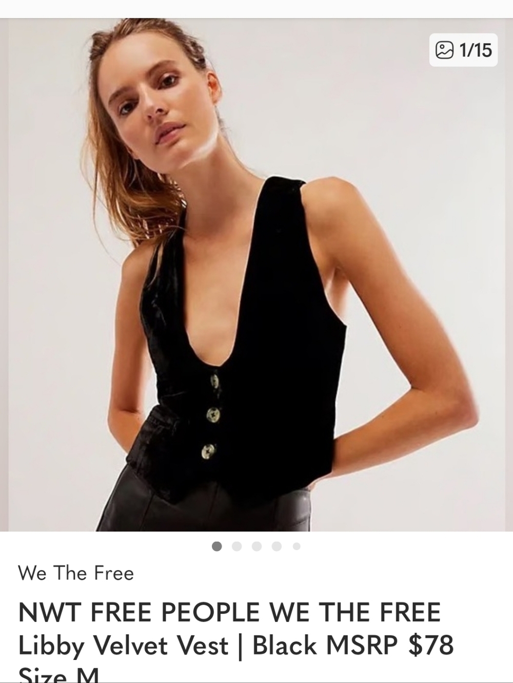 We The Free By Free People We Libby Black Velvet Vase